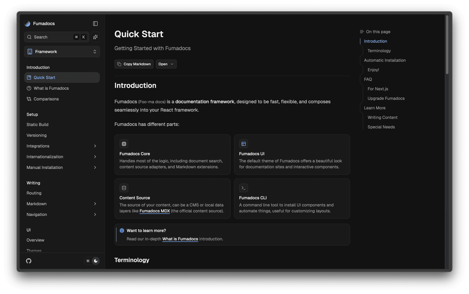 Docs Layout